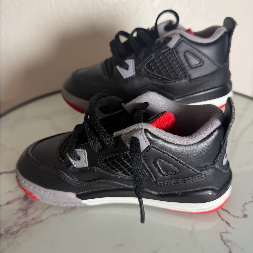 Air Jordan 4 Retro TD 'Bred Reimagined' - Picture 4 of 6
